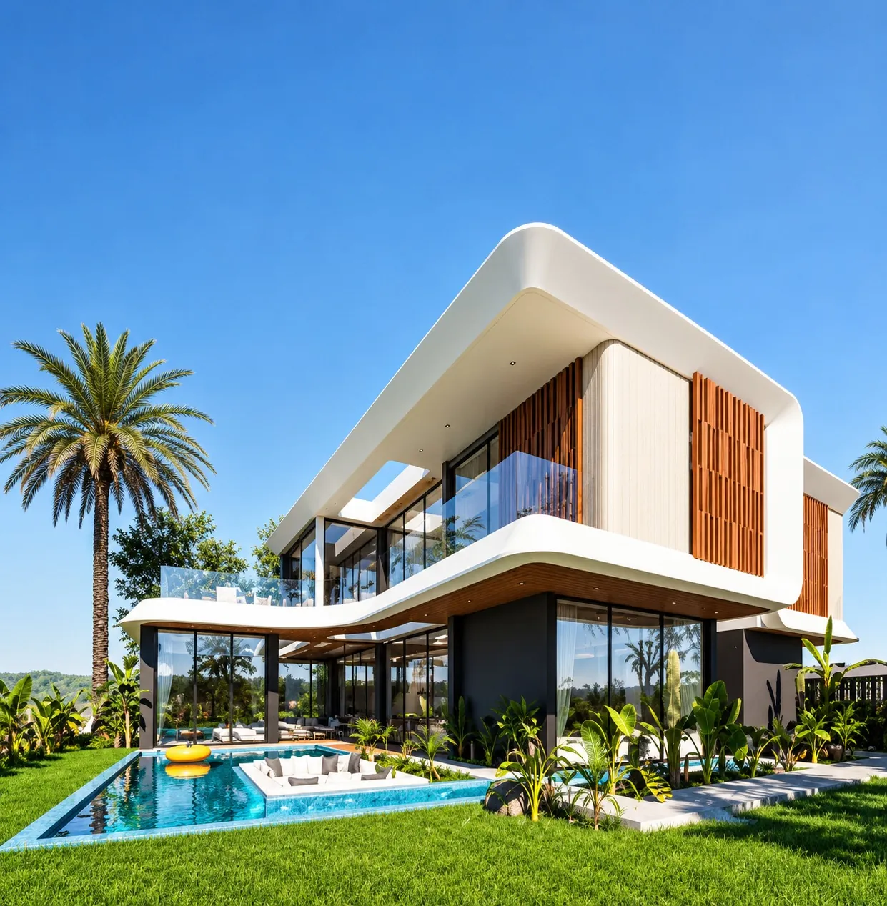 Villa contemporaine réalisée par ISOTRAP, vue 1