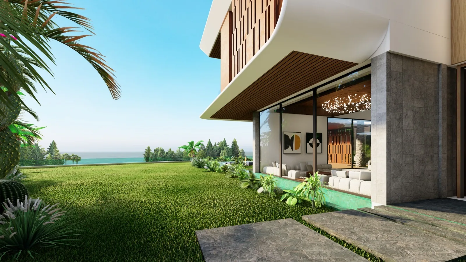 Villa contemporaine réalisée par ISOTRAP, vue 3